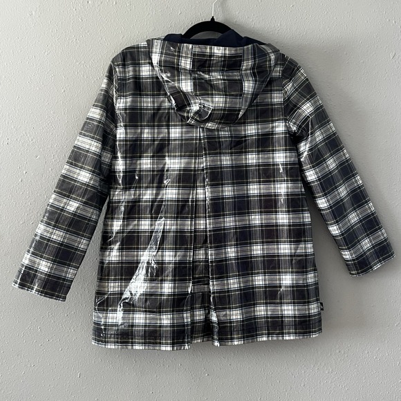 Polo Ralph Lauren Boys Plaid Hooded Rain Coat Jacket L/G 12–14 Waterproof - Picture 2 of 6